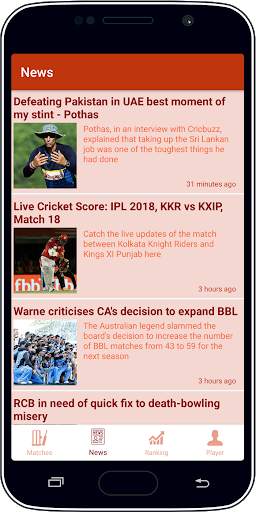 Live Cricket Score & News screenshot 5