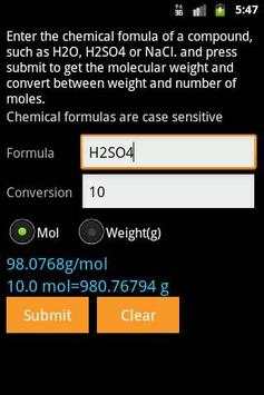 Chemical Calculator screenshot 3