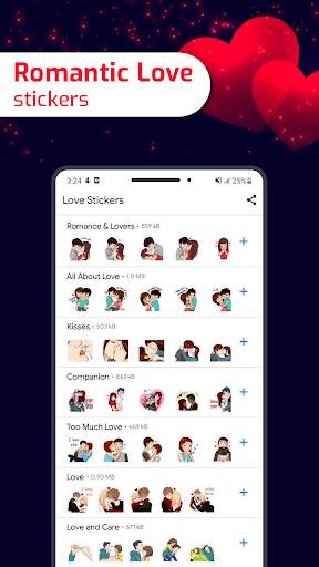 Romantic Love Sticker - Love Stickers for WhatsApp screenshot 3