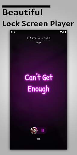 Lock Screen Music Player 1 تصوير الشاشة
