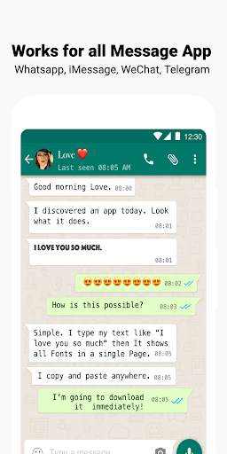 Fuentes: Fonts Convertidor de texto para Instagram screenshot 2