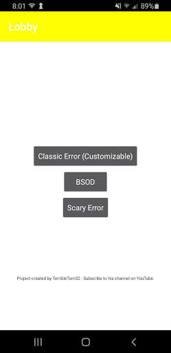 Error Maker (PRANK) -- Fake Error Screen Maker screenshot 4