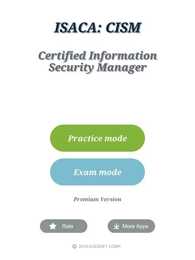 CISM Certification Exam screenshot 5