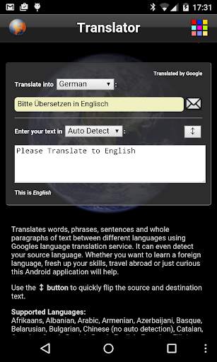 Translator screenshot 2