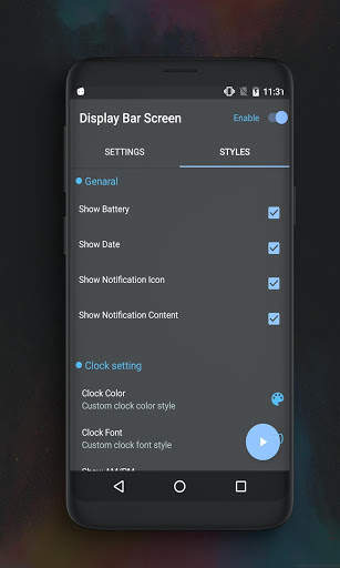 Always on Display Screen Bar S8/S9 Edge  - Amoled स्क्रीनशॉट 4