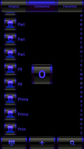 THEME METAL BLUE FOR EXDIALER screenshot 2