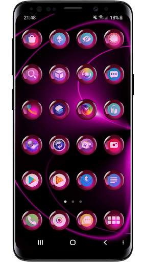 Theme Launcher - Spheres Pink Icon Changer Free screenshot 2