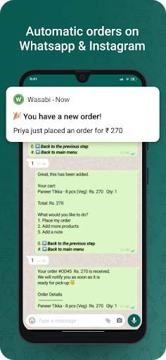 Wasabi: Sell on Whatsapp, Instagram. Grow business screenshot 4