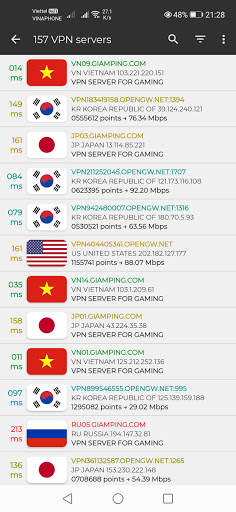 GPVPN - Exit Lag Mobile Games screenshot 7