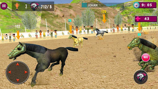 Angry Horse Racing 3D Simulator स्क्रीनशॉट 3