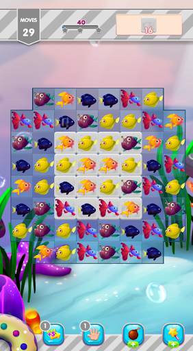 Fish Match 3 - Ocean Crush 2021 HD graphics game screenshot 3