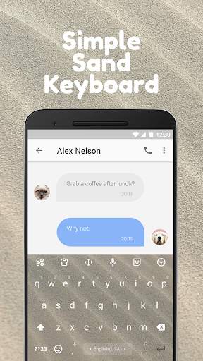 Gold Sand Keyboard Theme for Whatsapp screenshot 2