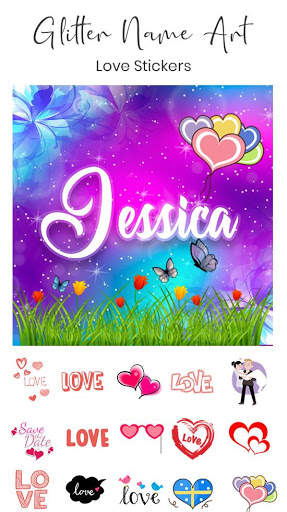 Glitter Name Art screenshot 4