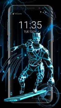 3D Marvel Hero Lock Screen Theme 1 تصوير الشاشة