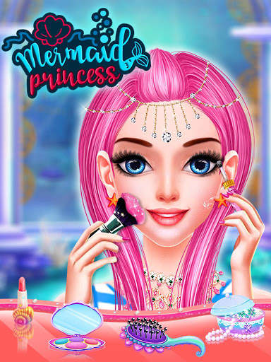Mermaid Princess MakeUp DressUp Salon Games screenshot 1