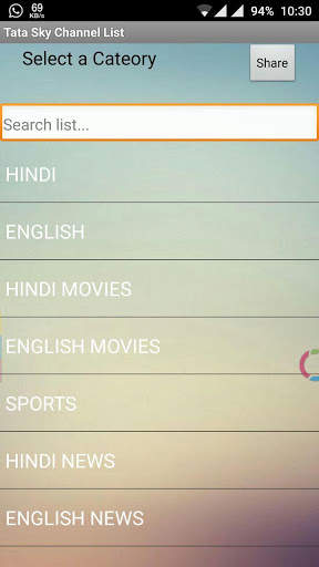 Tata Sky Channels List screenshot 1