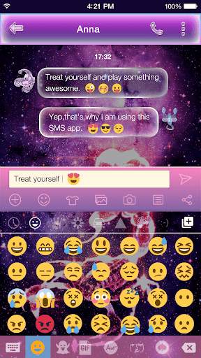 Scorpio Emoji Keyboard Theme स्क्रीनशॉट 1