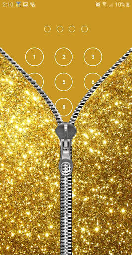 Glitter Zipper Lock Screen screenshot 4