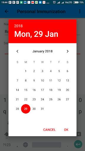 Immunization screenshot 2