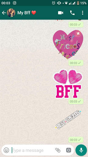 BEST FRIENDS WASTICKER APP BFF STICKERS screenshot 1