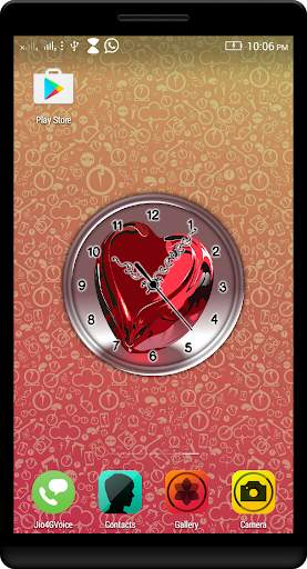 Diamond Heart Clock Live WP screenshot 3