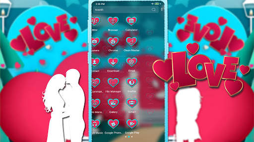 Couple Love Launcher Theme screenshot 2