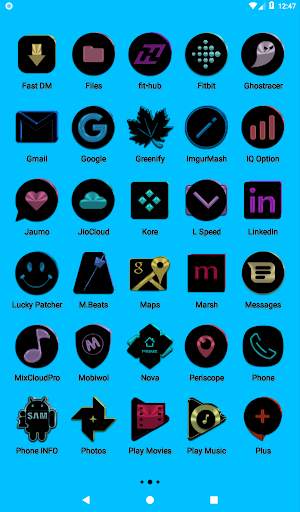 Black and Colors Icon Pack screenshot 11