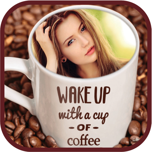 Coffee Cup Photo Frame Good Morning Application أيقونة