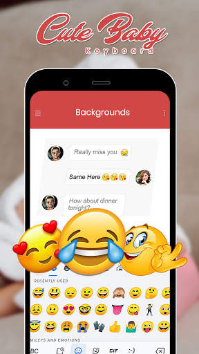 Cute Baby Photo Keyboard screenshot 4