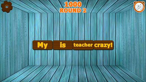 Sentence Scramble Word Game- Learning to Read screenshot 5