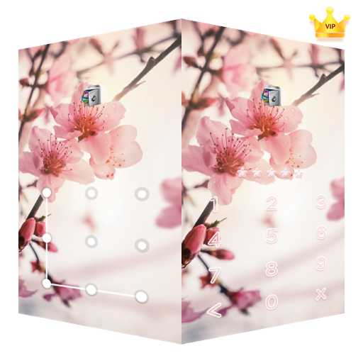 AppLock Live Theme Peach Blossoms – Paid Theme icon