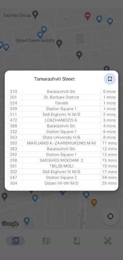 ავტობუსების მარშრუტები screenshot 1
