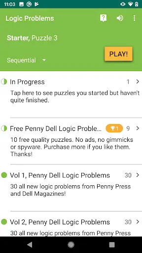 HARD Penny Dell Logic Problems screenshot 5