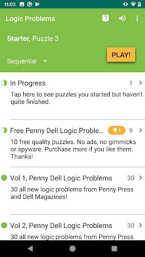 HARD Penny Dell Logic Problems screenshot 5