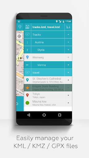 MAPinr - KML/KMZ/OFFLINE screenshot 2