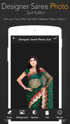 Designer Saree Photo Suit screenshot 3