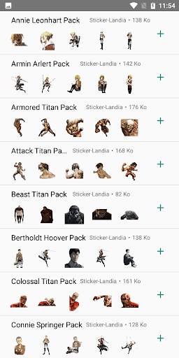 Attack On Titan Stickers para WhatsApp screenshot 1