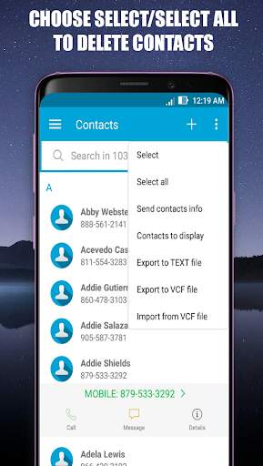 Delete contacts - Multiple contacts remover скриншот 2