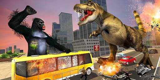 Monster Dino Vs King Kong-City Rampage Simulator screenshot 17