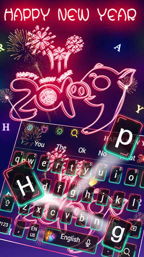 Happy New Year 2019 Keyboard screenshot 2