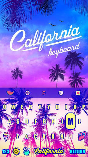 Sunset Summer Keyboard Theme 1 تصوير الشاشة
