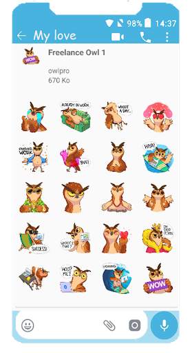 WAStickerApps OWL for WhatsApp screenshot 2