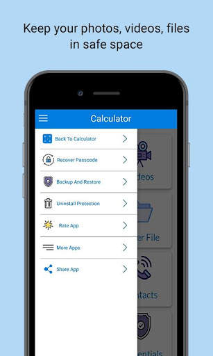 Calculator Vault - Photo & Video Hide Contact lock screenshot 3