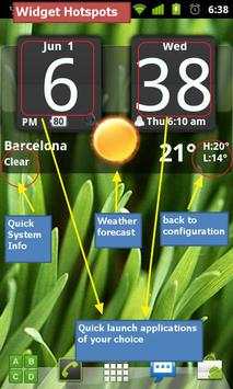 Flip Clock xTheme Widget 4x2 screenshot 5