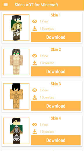 Skin AOT For Minecraft PE screenshot 1