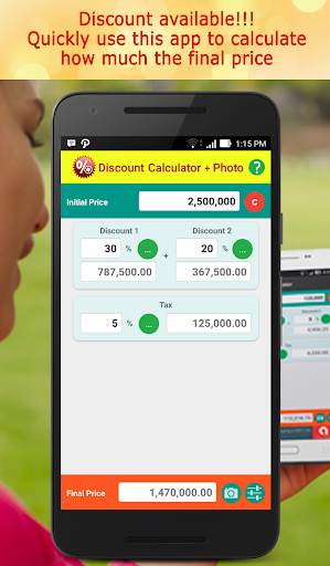 Discount Calculator With Photo screenshot 1