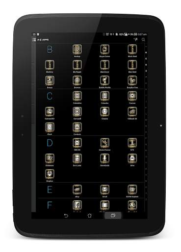 SilverGold 3D Icon CM&Launcher screenshot 20