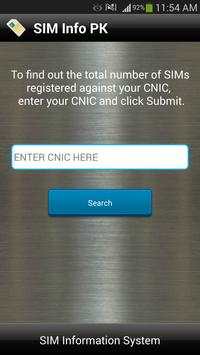 SIM Info Pakistan screenshot 1