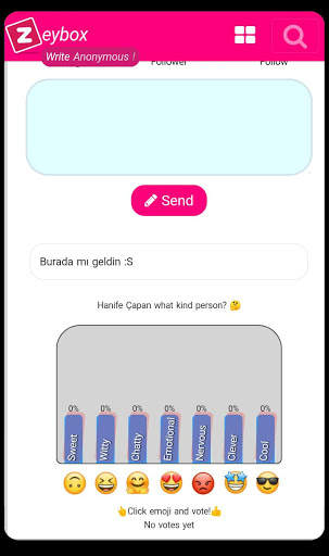Zeybox - Anonymous Message screenshot 3