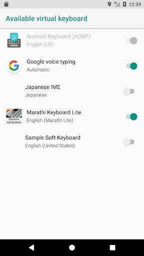 Marathi Keyboard Lite screenshot 2
